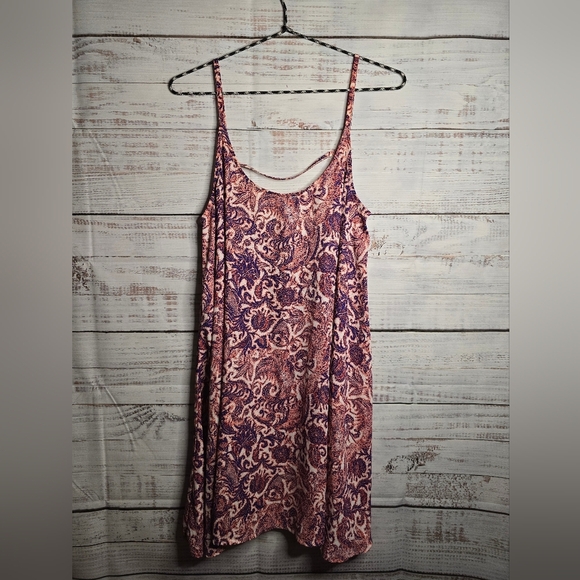 Free People Intimately Paisley Emily Sleeveless Slip Dress Women's S Mini Dress - Picture 2 of 5